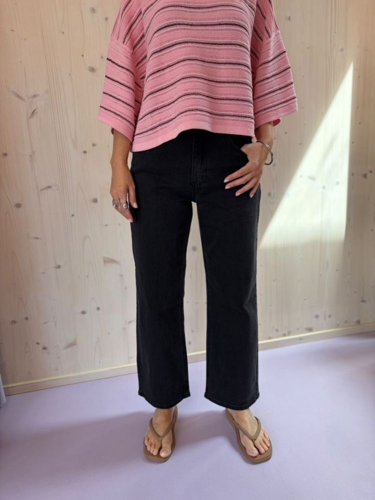 Jeans Straight Valla 100086 Dark Gre