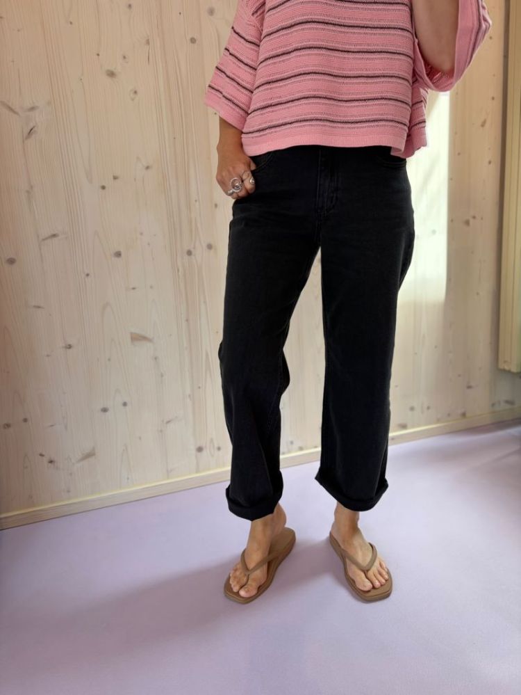 Jeans Straight Valla 100086 Dark Gre