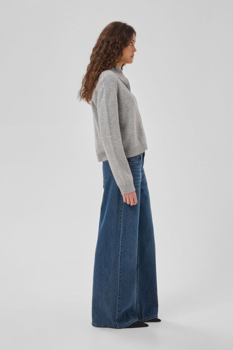 Jeans Wide MWNida 139 100062 Dark Blu