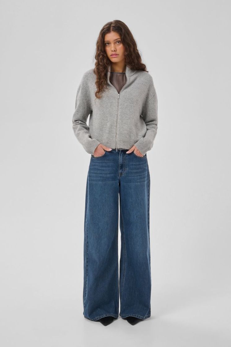 Jeans Wide MWNida 139 100062 Dark Blu