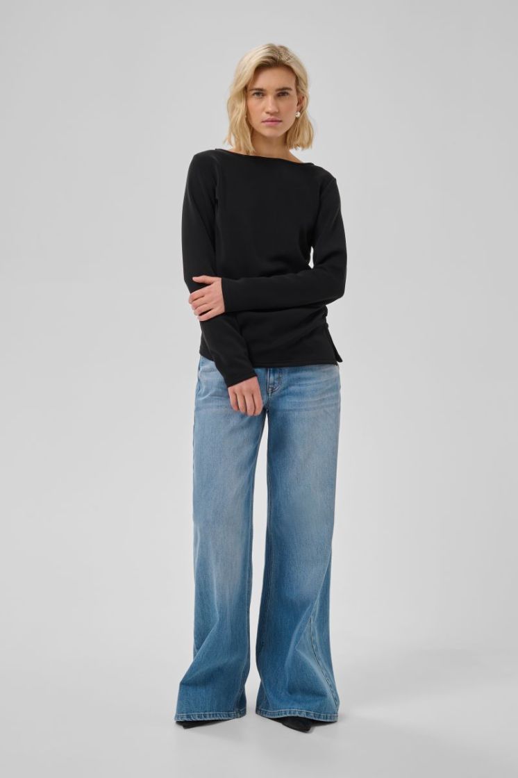 Helle Asymmetric Blouse  100031 Black