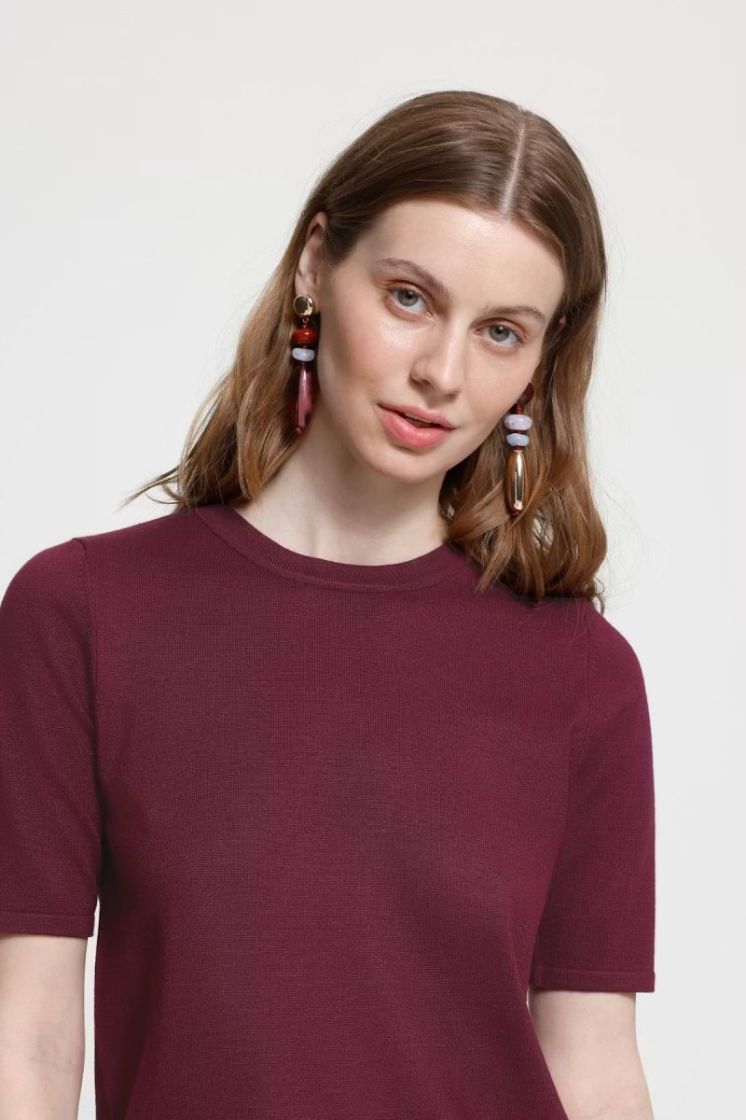 LULS O-NECK SS 192024 Rhododen