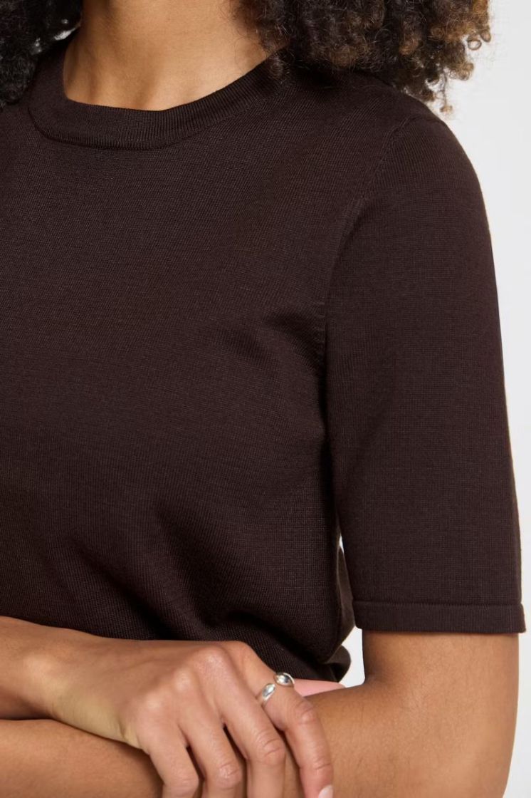LULS O-NECK SS 191109 Chocolat
