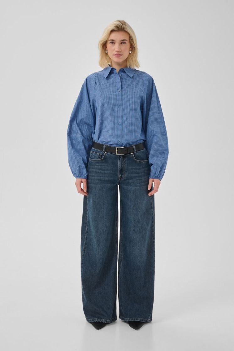 Ilse Balloon Sleeve Shirt 109861 Clear Bl