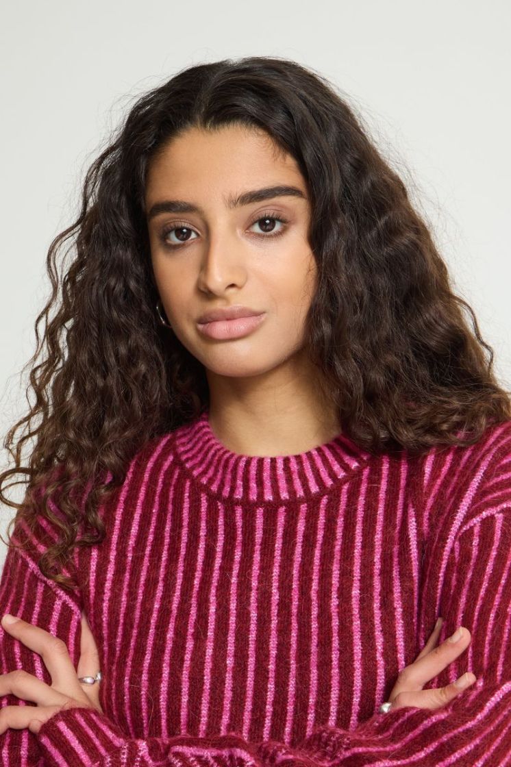 KAMARA LS STRIPE5 900008940 RHODO