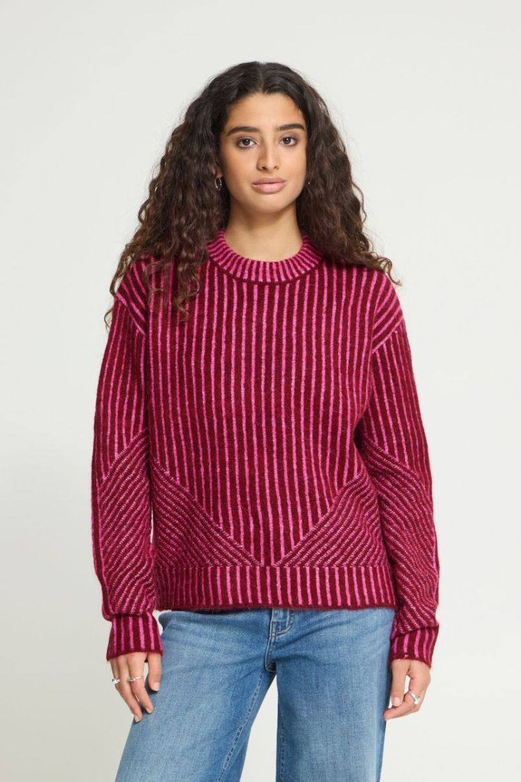 KAMARA LS STRIPE5 900008940 RHODO
