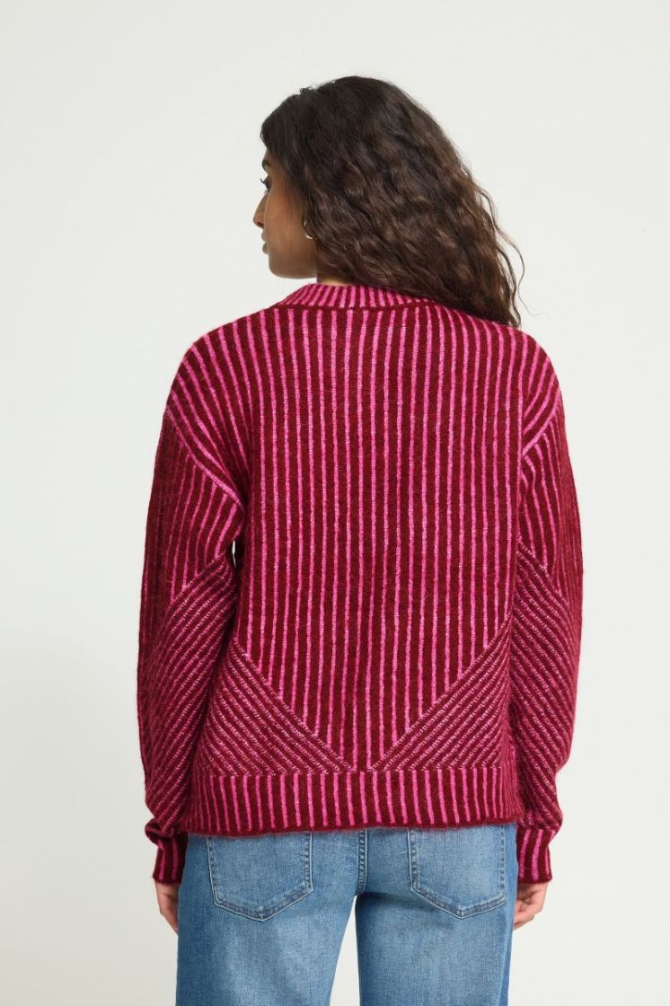 KAMARA LS STRIPE5 900008940 RHODO