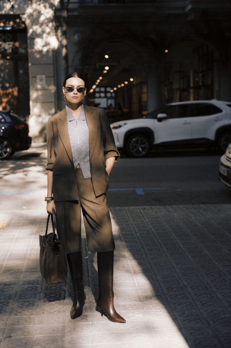 DANTA TURN UP BLAZER 1809281 Sepia M