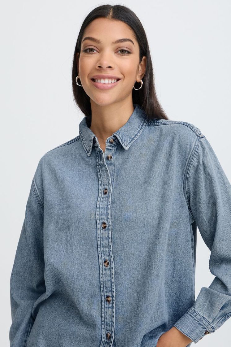 LEVENA SHIRT 200460 Ligth Bl