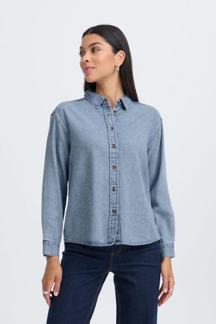 LEVENA SHIRT 200460 Ligth Bl