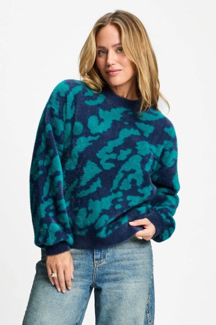 Frida Pullover Animal 700 Green