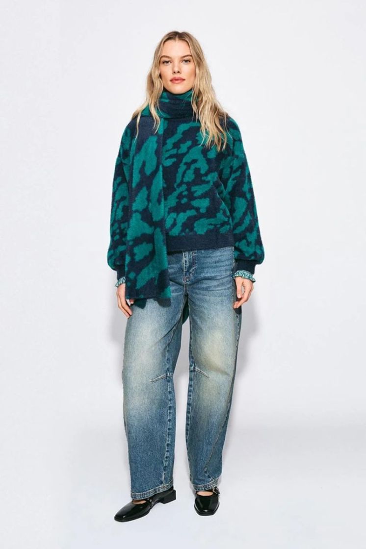 Frida Pullover Animal 700 Green