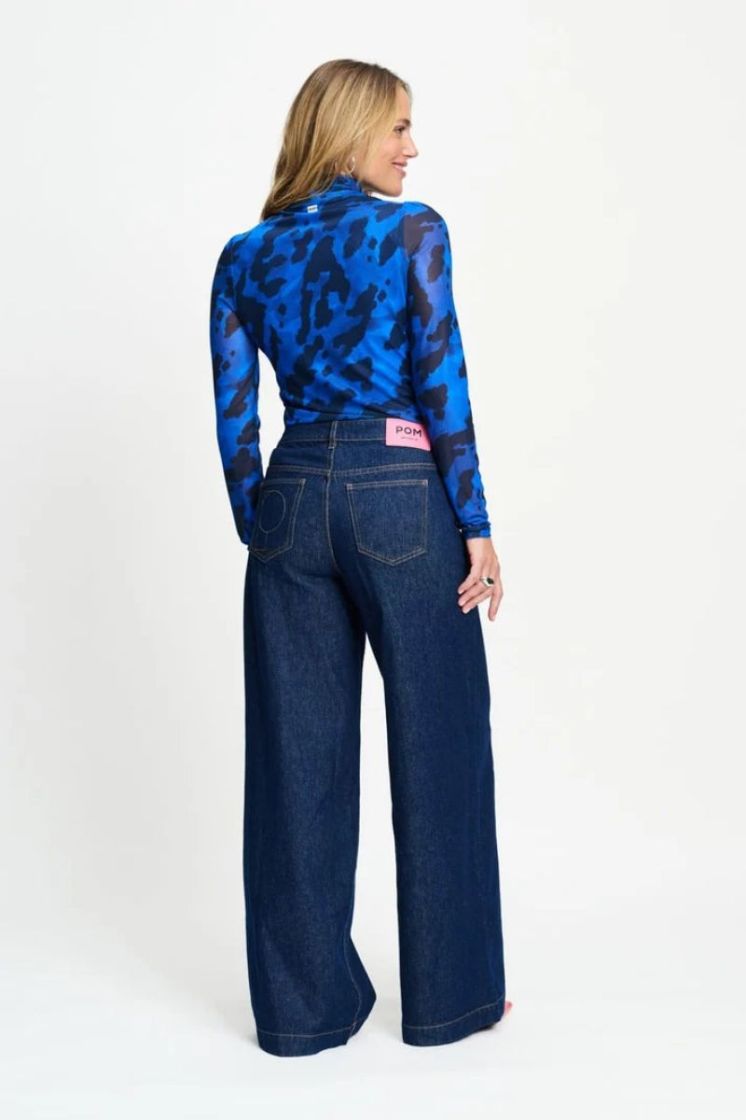 Romi Turtleneck Animal 650 Blue