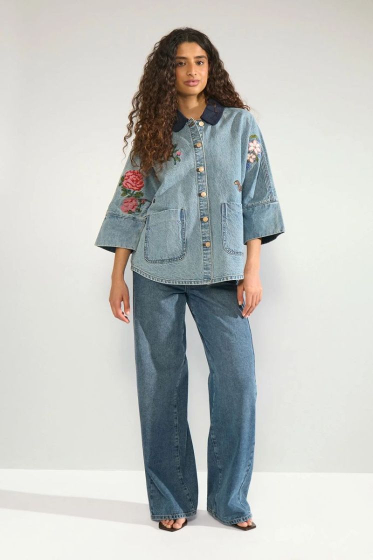 Denma oversize shirt 3013 medium blu