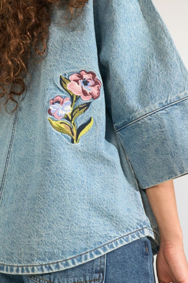 Denma oversize shirt 3013 medium blu
