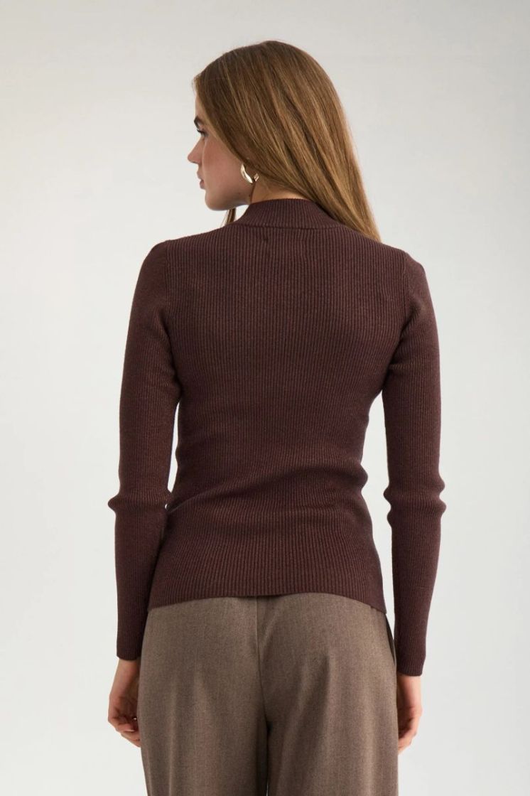 Bia lurex LS pullover 5034 chocolate