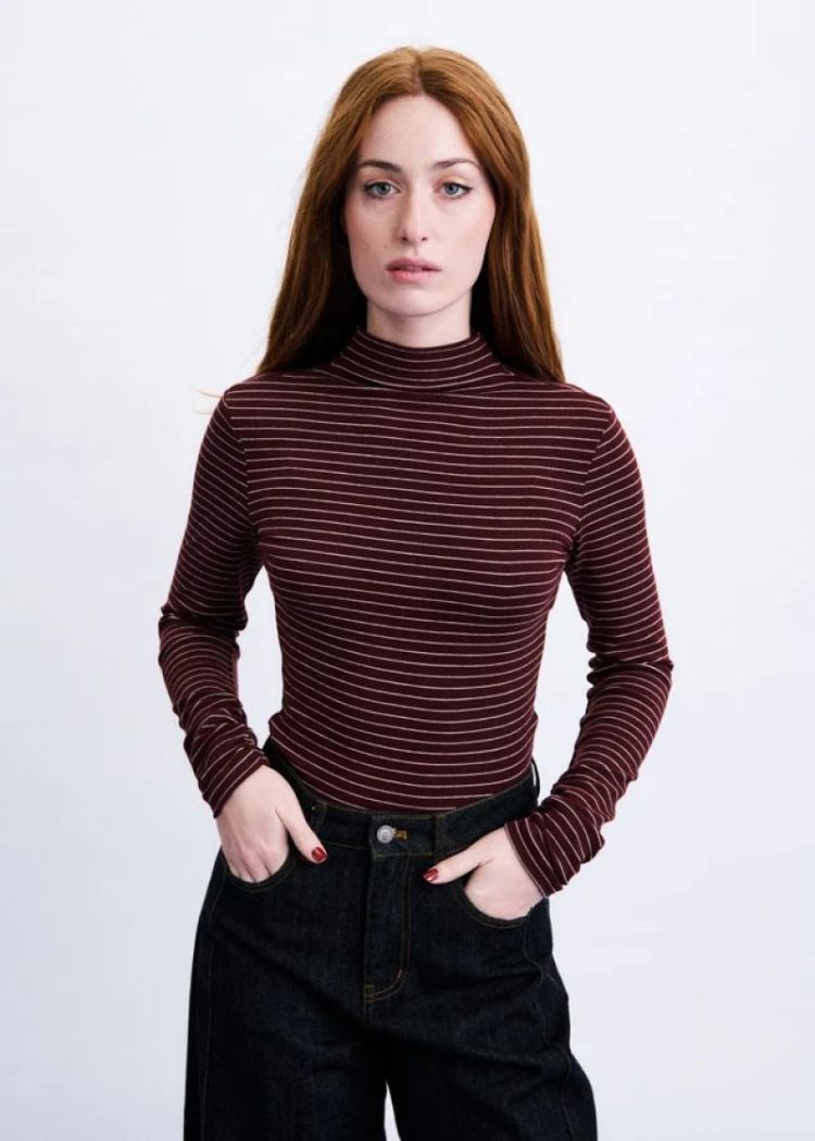 Odori T-shirt bordeaux