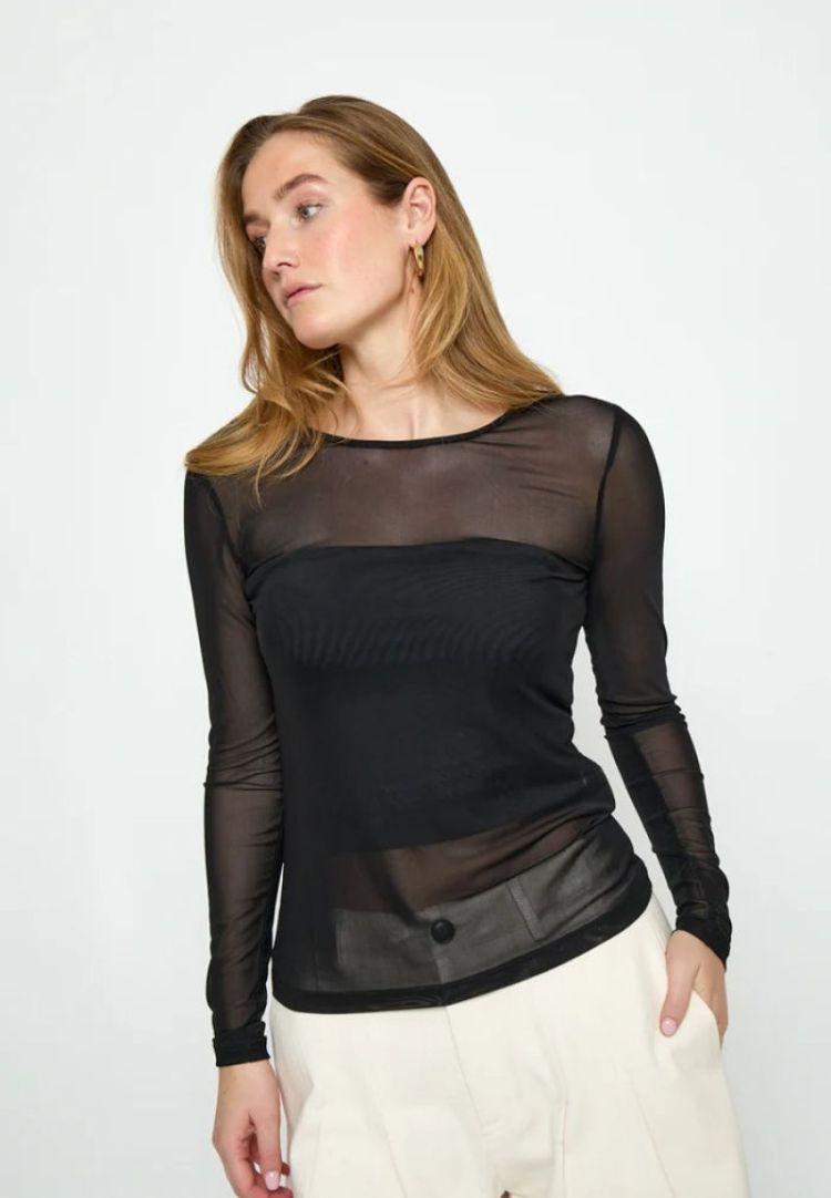 Dajana Long Sleeve Top 100 black