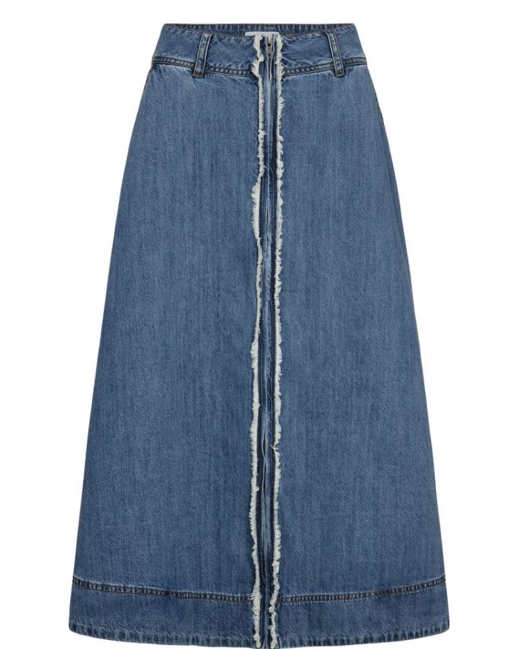 Sandie denim long skirt 3013 medium blu