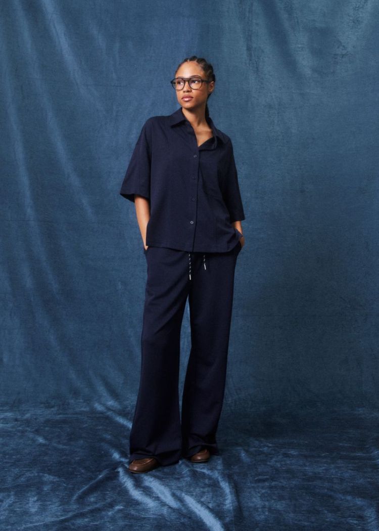 Wells Navy Blue Pants bleu marine