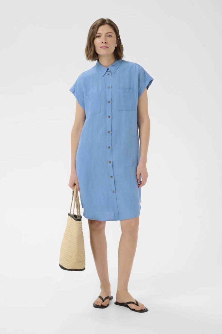 Ellena Dress silver lake blu