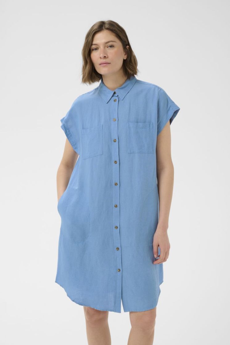 Ellena Dress silver lake blu