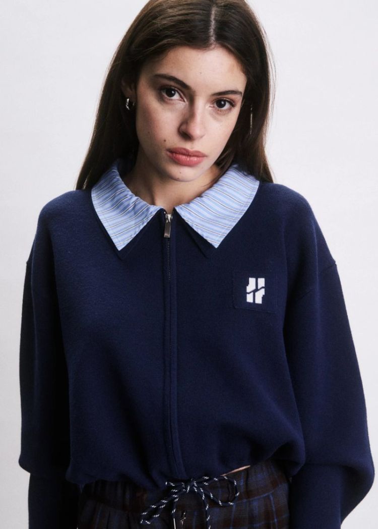 Cardigan Jim BLEU MARINE