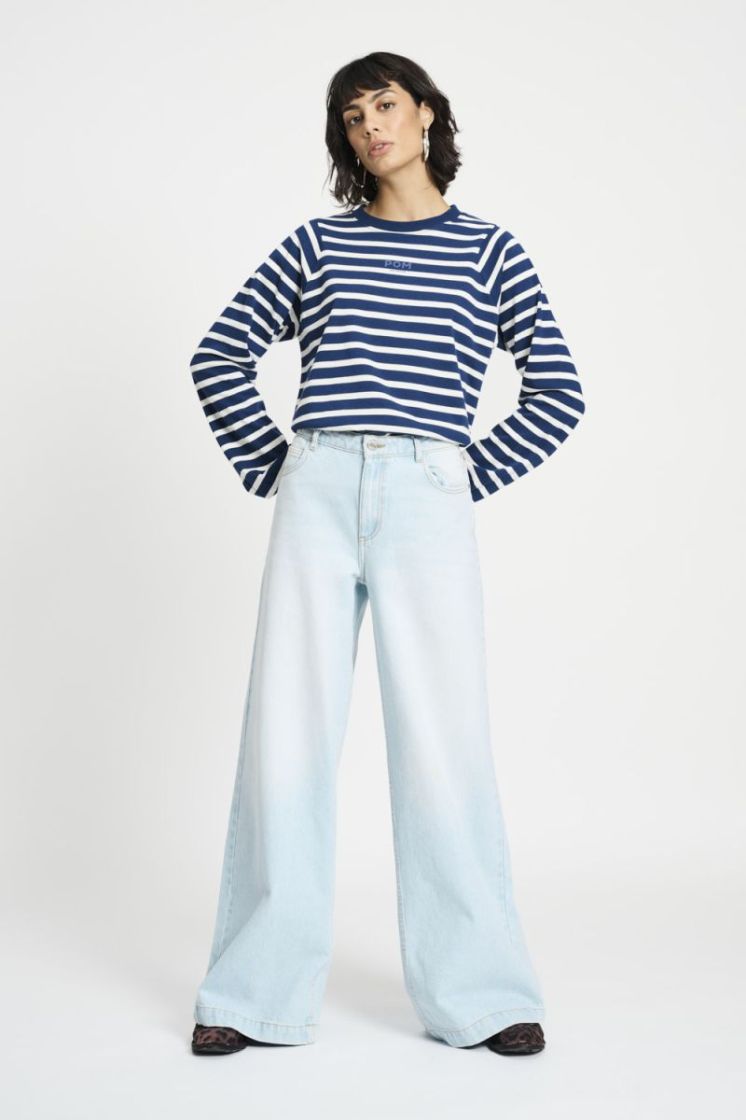 Baggy Wideleg Light Blue 650 Blue