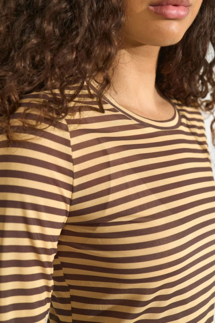 Sine mesh blouse 1078 Sahara sun