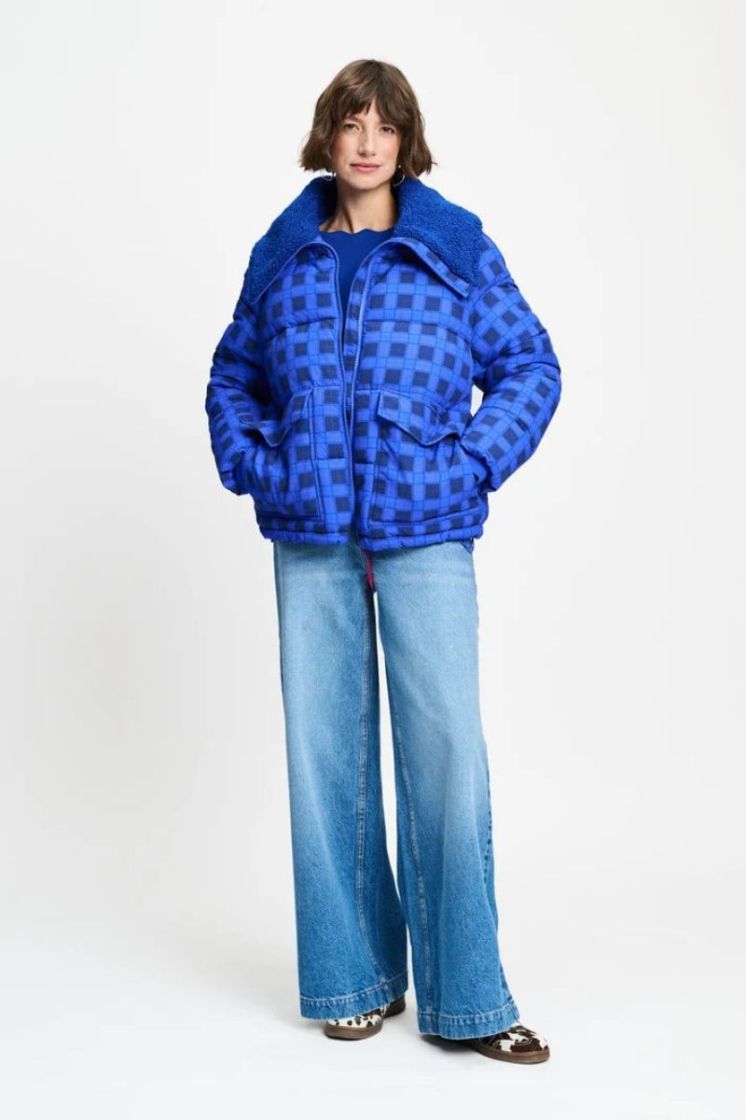 JAS Coco Blue Check bleu